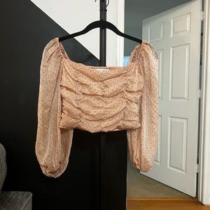 Rose Chiffon Off the Shoulder